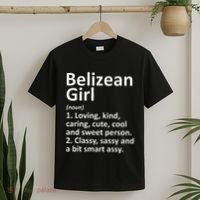 BELIZEAN GIRL BELIZE Gift Funny Country Home Roots Descent T-Shirt thumb 2