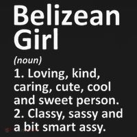 BELIZEAN GIRL BELIZE Gift Funny Country Home Roots Descent Women's Hoodie thumb 2