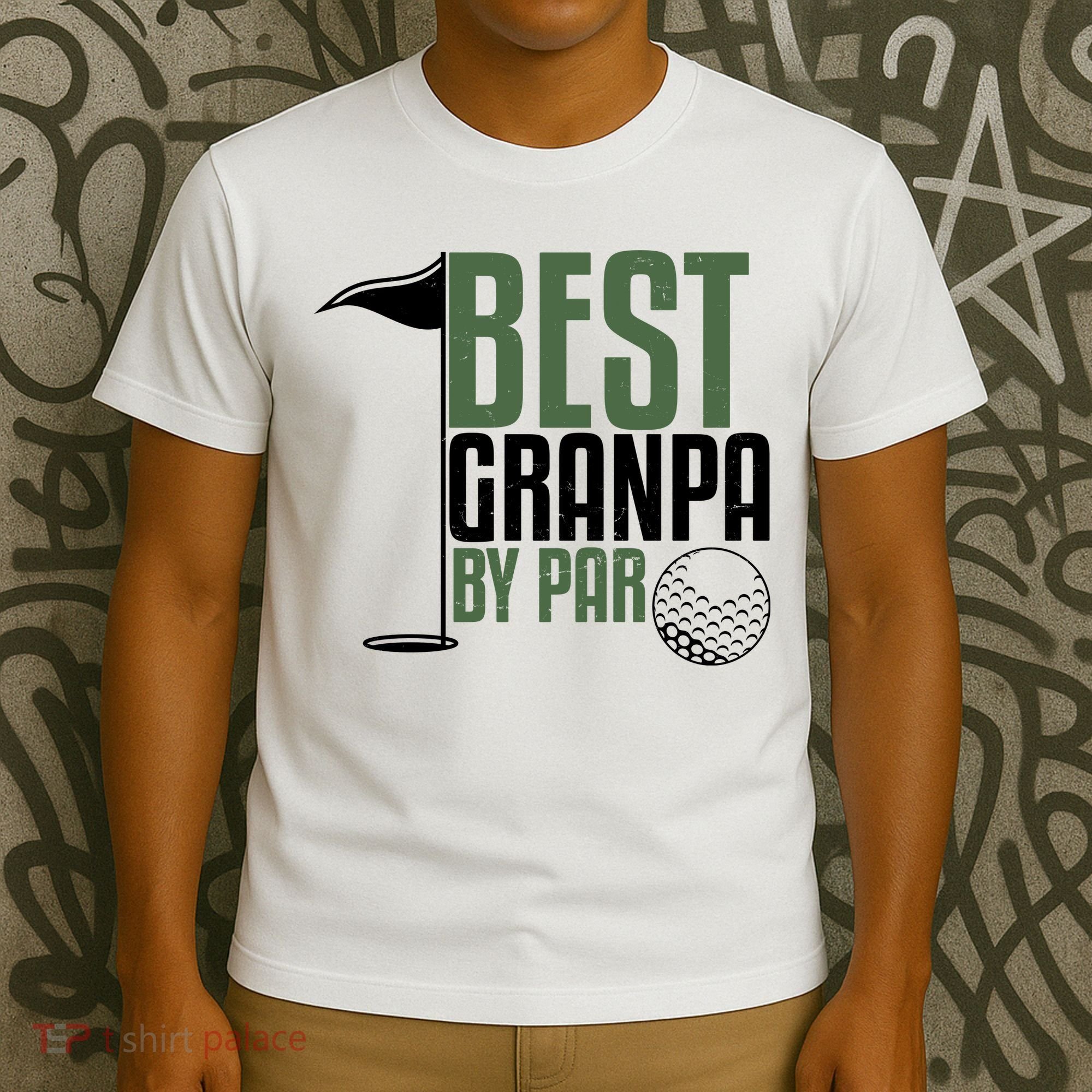 Best Grandpa By Par Fathers Day Golf T-Shirt