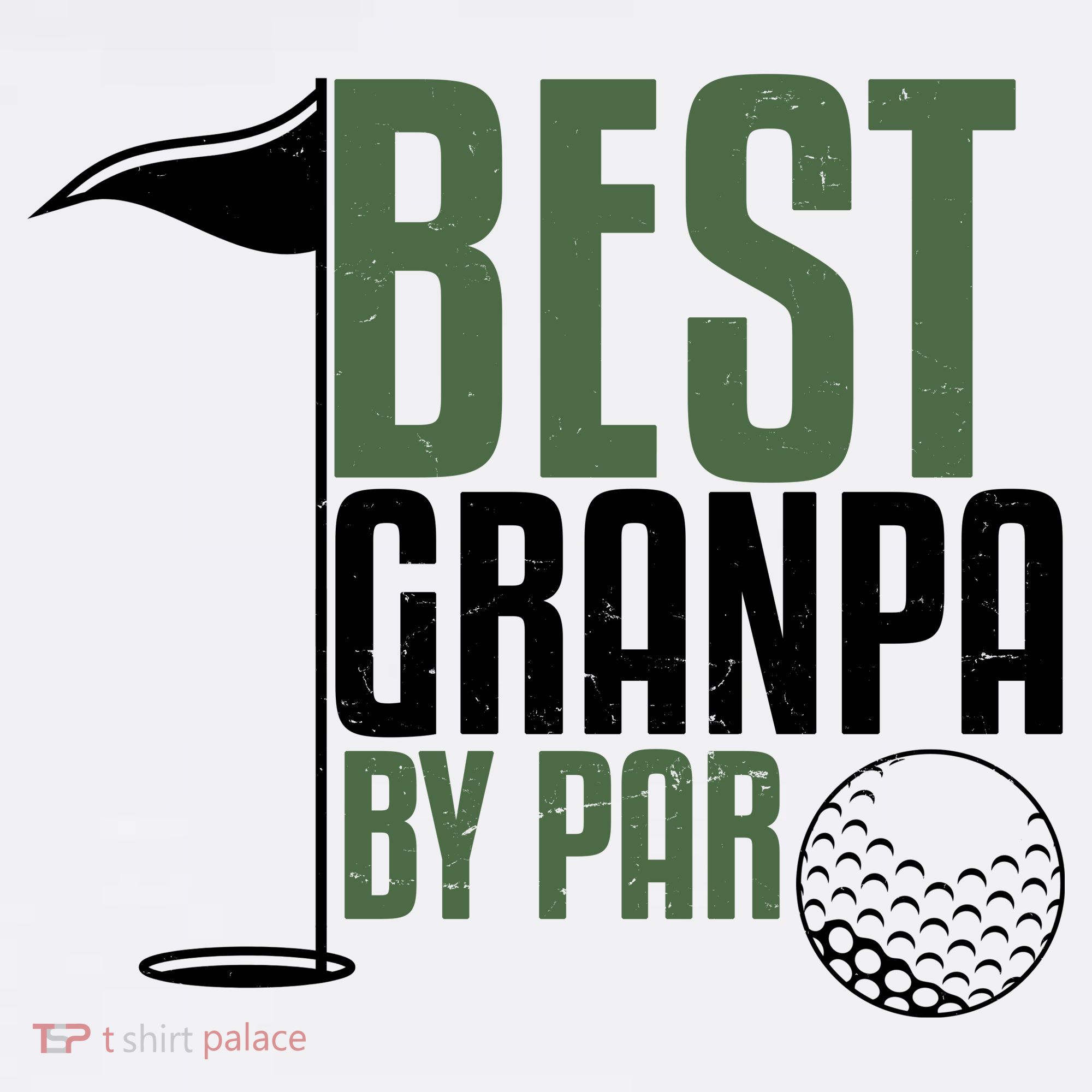 Best Grandpa By Par Fathers Day Golf T-Shirt