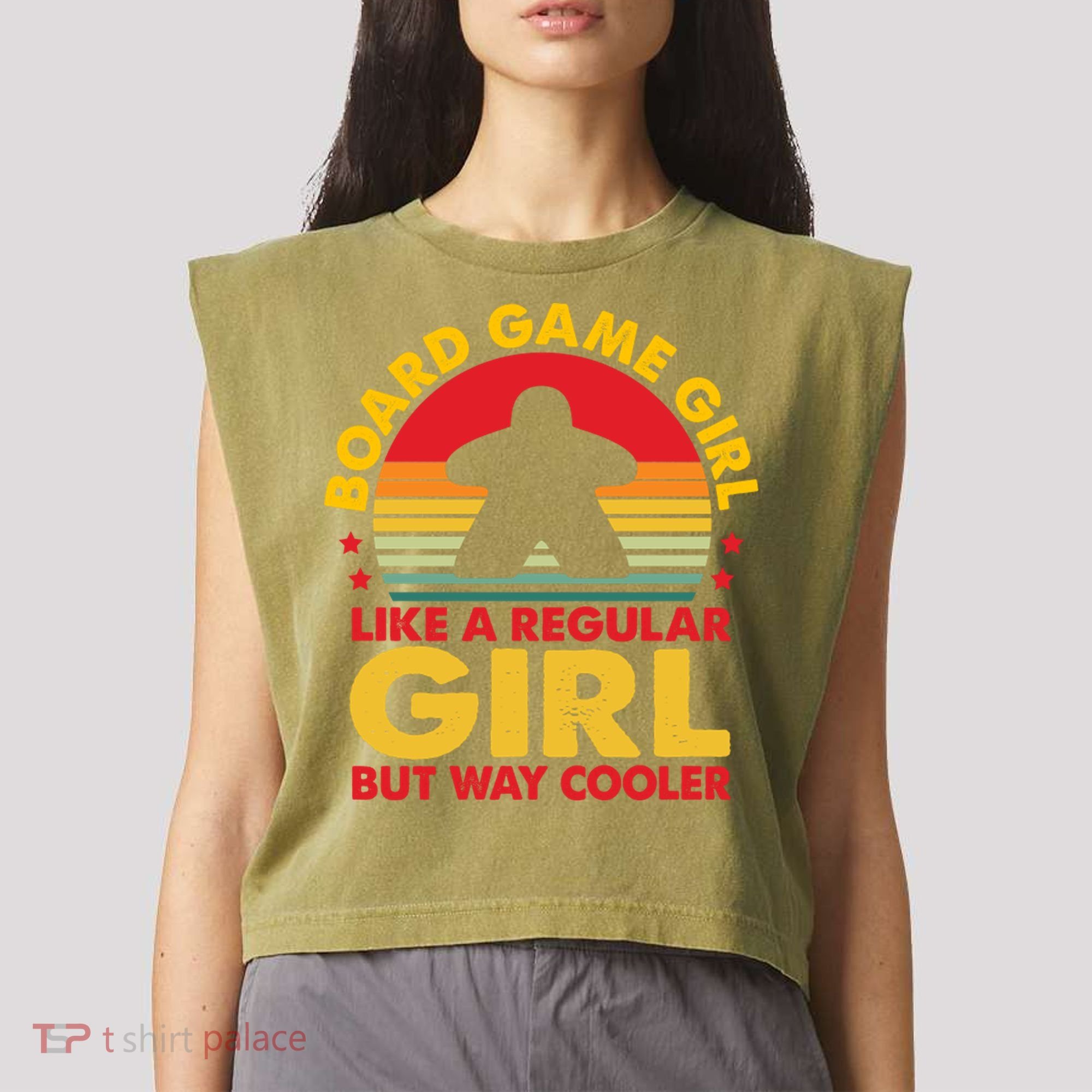 Board Game Board Gamer Board Games Garment-Dyed Women's Muscle Tee