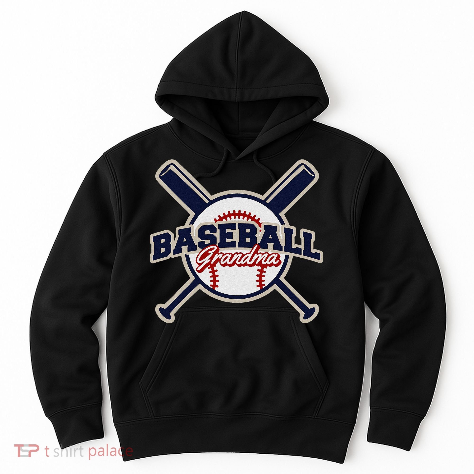 Baseball Grandma Baseball Hoodie