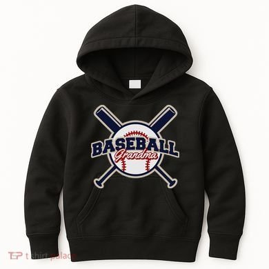 Baseball Grandma Baseball Kids Hoodie