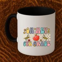 Boho Groovy Back To School Oh Hey 6Th Grade Sixth Grade Great Gift Coffee Mug thumb 2