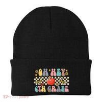 Boho Groovy Back To School Oh Hey 6Th Grade Sixth Grade Great Gift Beanie thumb 0
