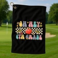 Boho Groovy Back To School Oh Hey 6Th Grade Sixth Grade Great Gift Golf Towel thumb 1