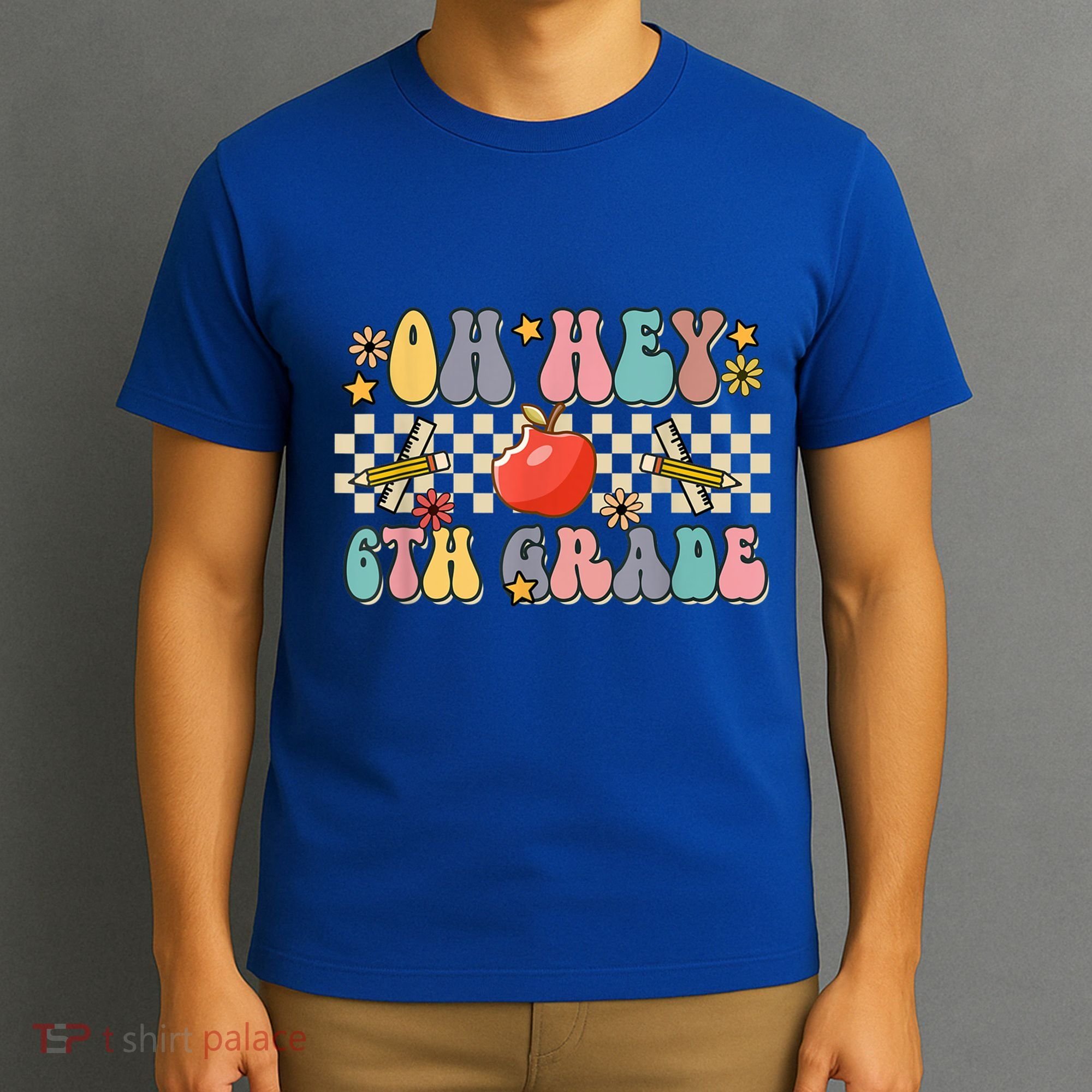 Boho Groovy Back To School Oh Hey 6Th Grade Sixth Grade Great Gift T-Shirt