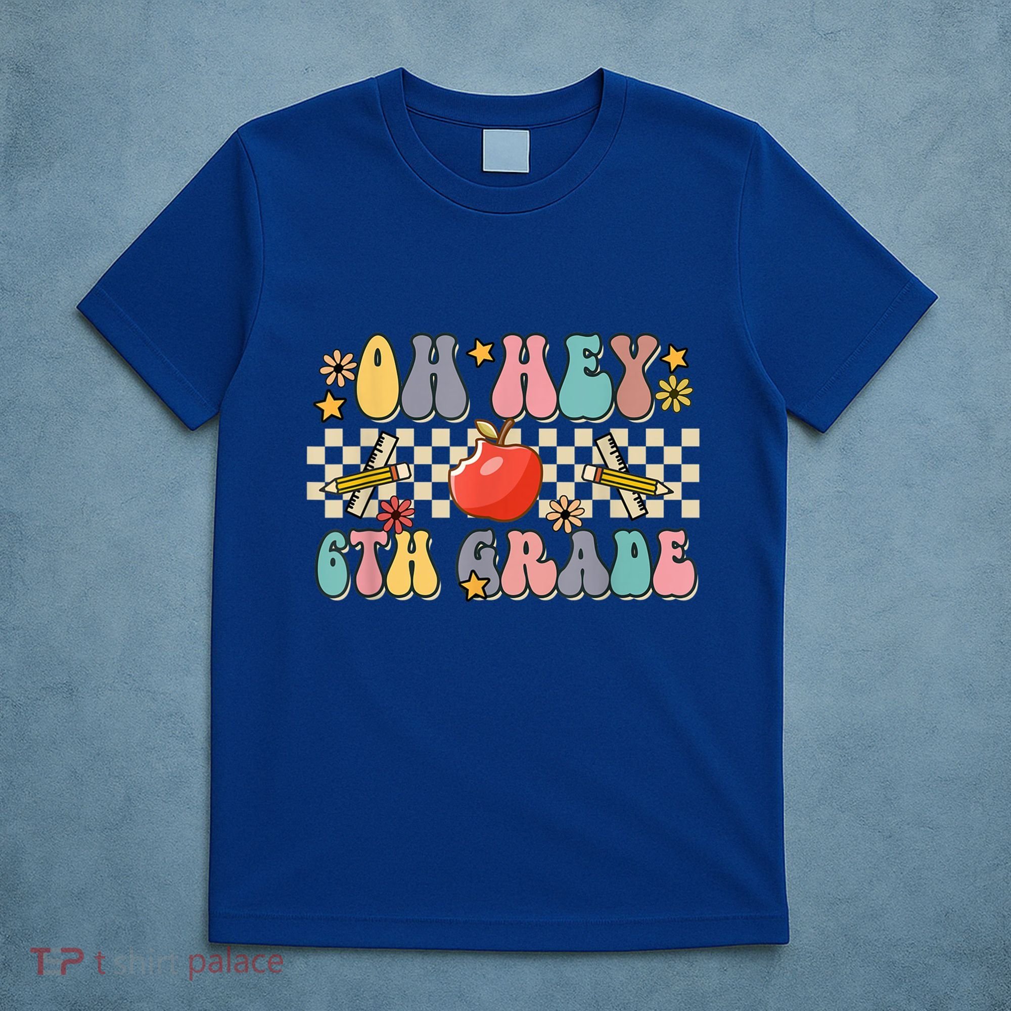 Boho Groovy Back To School Oh Hey 6Th Grade Sixth Grade Great Gift T-Shirt