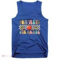 Boho Groovy Back To School Oh Hey 6Th Grade Sixth Grade Great Gift Tank Top thumb 0