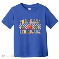 Boho Groovy Back To School Oh Hey 6Th Grade Sixth Grade Great Gift Toddler T-Shirt thumb 0