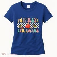 Boho Groovy Back To School Oh Hey 6Th Grade Sixth Grade Great Gift Women's T-Shirt thumb 0