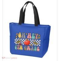 Boho Groovy Back To School Oh Hey 6Th Grade Sixth Grade Great Gift Tote Bag thumb 3