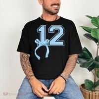 Birthday Girl Blue Coquette Bow 12 Year Old Comfort Colors T-Shirt thumb 3