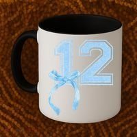 Birthday Girl Blue Coquette Bow 12 Year Old Coffee Mug thumb 2