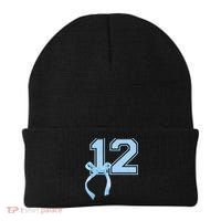 Birthday Girl Blue Coquette Bow 12 Year Old Beanie thumb 0