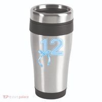 Birthday Girl Blue Coquette Bow 12 Year Old 16oz Travel Tumbler thumb 0