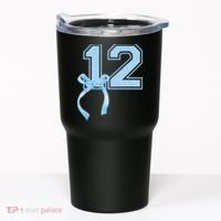 Birthday Girl Blue Coquette Bow 12 Year Old Tumbler thumb 0