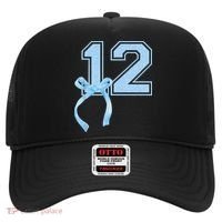 Birthday Girl Blue Coquette Bow 12 Year Old Hat thumb 0