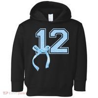 Birthday Girl Blue Coquette Bow 12 Year Old Toddler Hoodie thumb 0