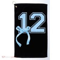 Birthday Girl Blue Coquette Bow 12 Year Old Golf Towel thumb 0