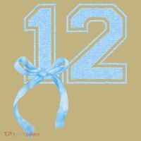 Birthday Girl Blue Coquette Bow 12 Year Old Mousepad thumb 1