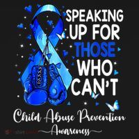 Boxing Gloves Blue Ribbon Child Abuse Prevention Awareness Sweatshirt thumb 3