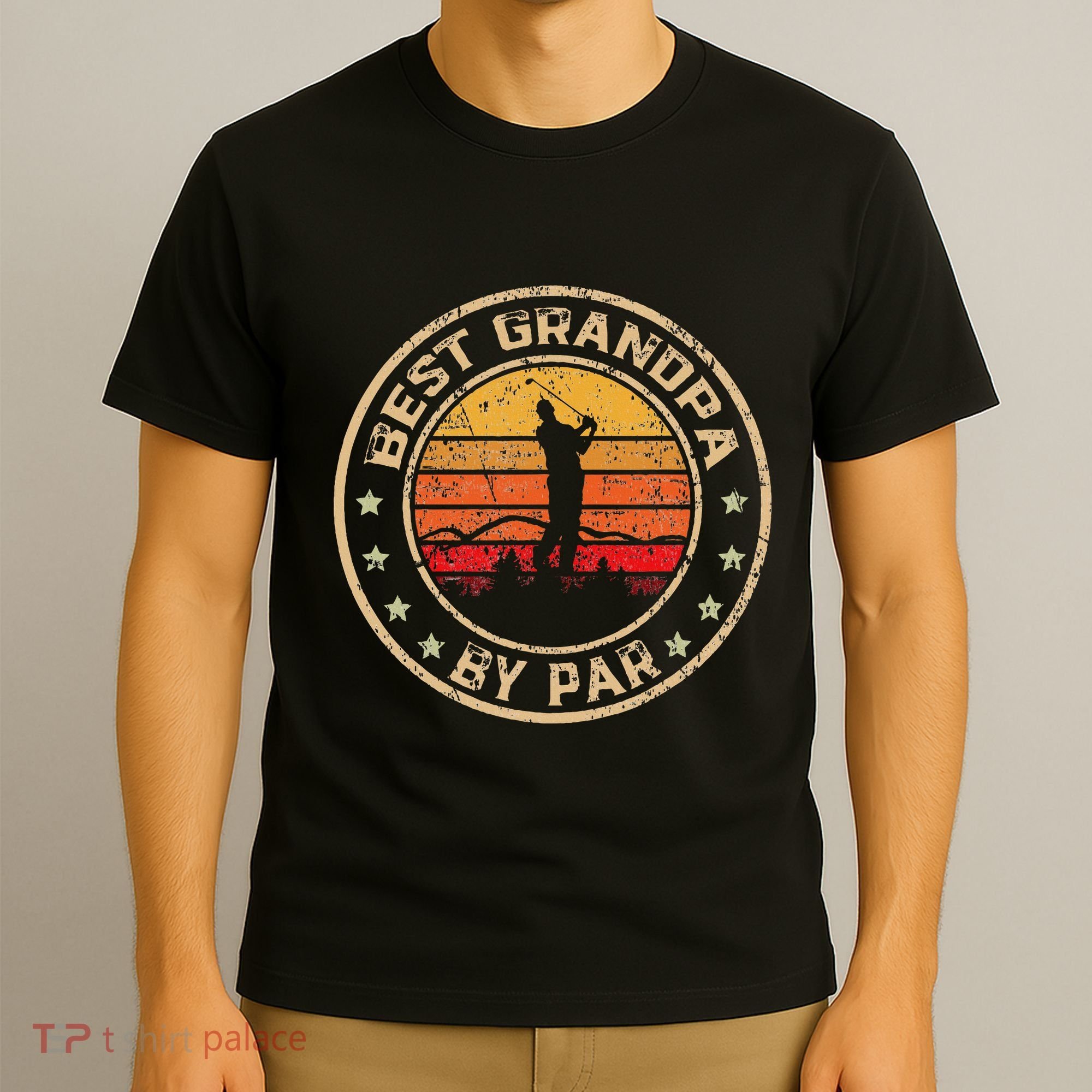 Best Grandpa By Par FatherS Day Golf Golfing T-Shirt