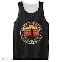 Best Grandpa By Par FatherS Day Golf Golfing Mesh Reversible Basketball Jersey Tank thumb 0