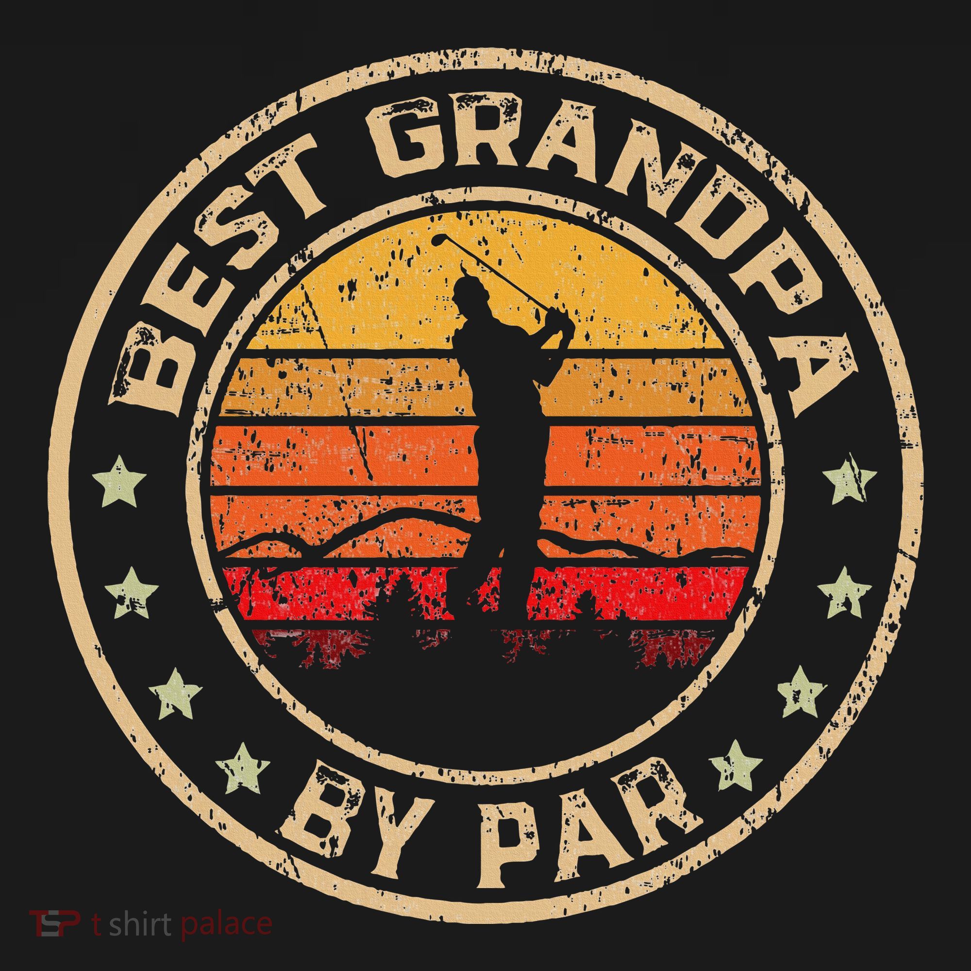 Best Grandpa By Par FatherS Day Golf Golfing Pom Pom 12in Knit Beanie