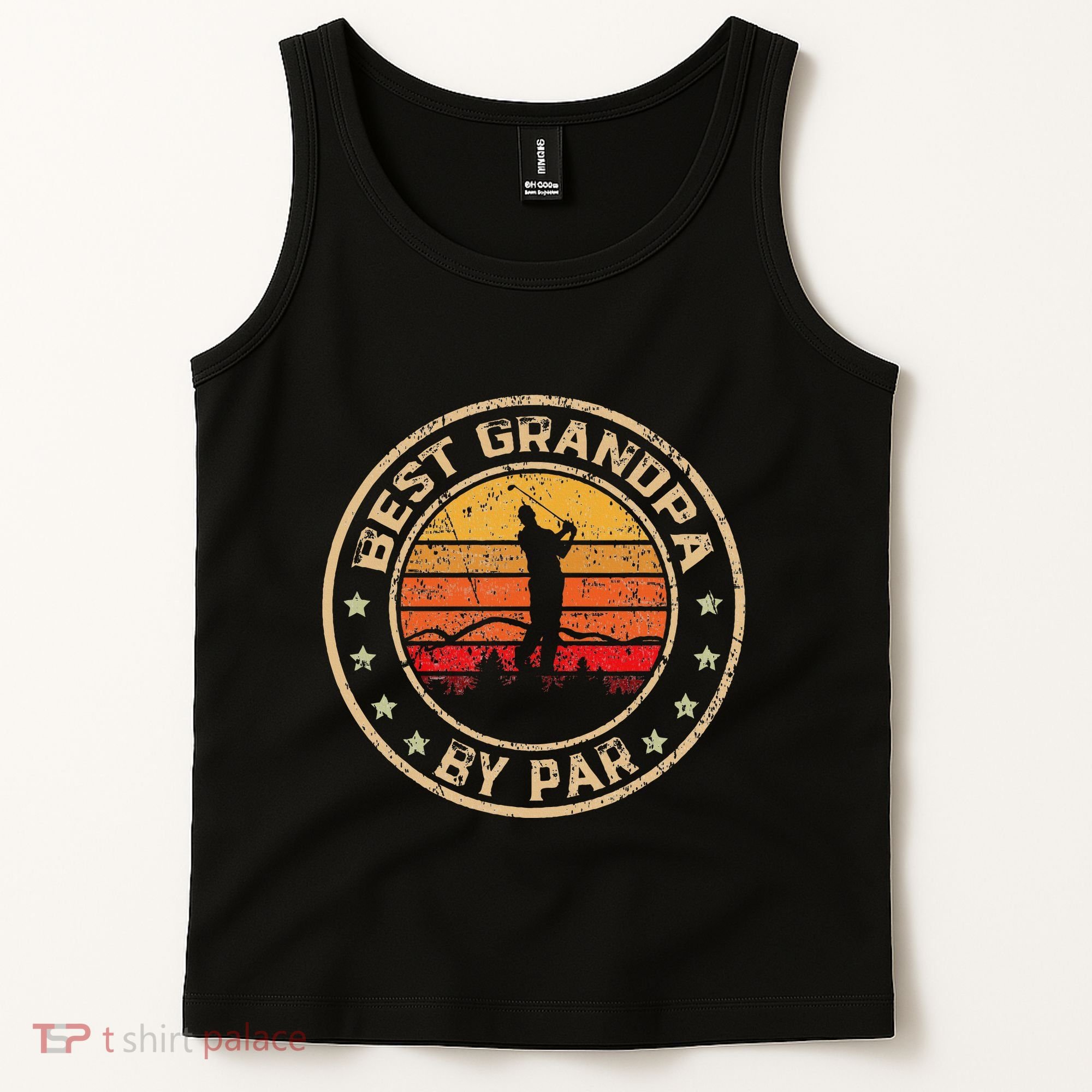 Best Grandpa By Par FatherS Day Golf Golfing Tank Top
