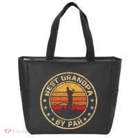 Best Grandpa By Par FatherS Day Golf Golfing Tote Bag thumb 0