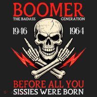 Boomer Generation Badass Before All You Sissies 1946 1964 Beanie thumb 2