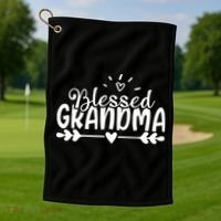Blessed Grandma Golf Towel thumb 1