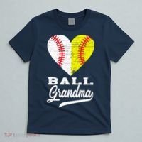 Ball Grandma Baseball Softball Heart Sport Lover Funny Gifts T-Shirt thumb 5