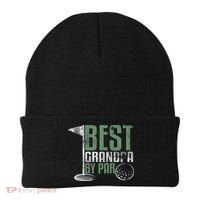 Best Grandpa By Par Father's Day Golf Grandad Golfing Gift Beanie thumb 0