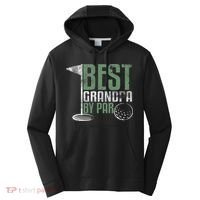 Best Grandpa By Par Father's Day Golf Grandad Golfing Gift Performance Fleece Hoodie thumb 0