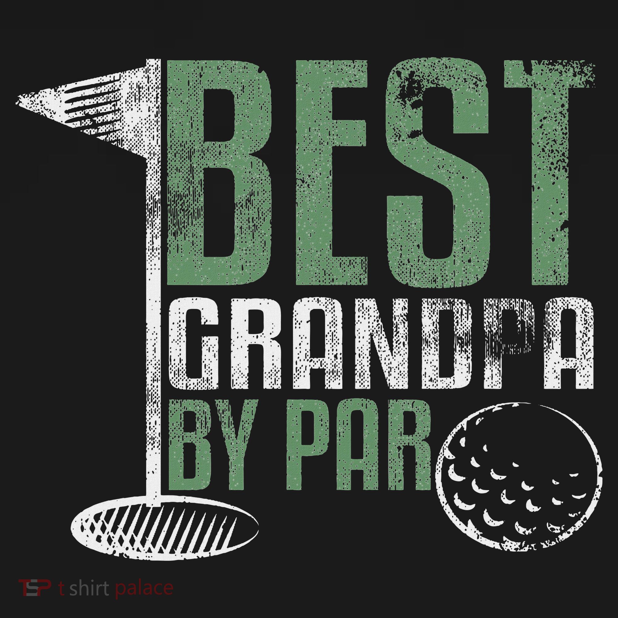 Best Grandpa By Par Father's Day Golf Grandad Golfing Gift Tall Sweatshirt