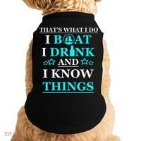Boating Gifts Boat Owner Men Sailing Funny Drinking Gift Doggie Tank thumb 0