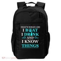 Boating Gifts Boat Owner Men Sailing Funny Drinking Gift Backpack thumb 0