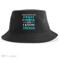 Boating Gifts Boat Owner Men Sailing Funny Drinking Gift Sustainable Bucket Hat thumb 0