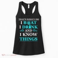 Boating Gifts Boat Owner Men Sailing Funny Drinking Gift Women's Tank Top thumb 0