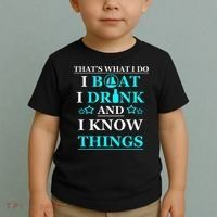 Boating Gifts Boat Owner Men Sailing Funny Drinking Gift Toddler T-Shirt thumb 2