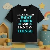 Boating Gifts Boat Owner Men Sailing Funny Drinking Gift Toddler T-Shirt thumb 3