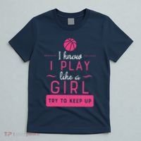Basketball -Girl Basketball Gift- Play Like a Girl T-Shirt thumb 5