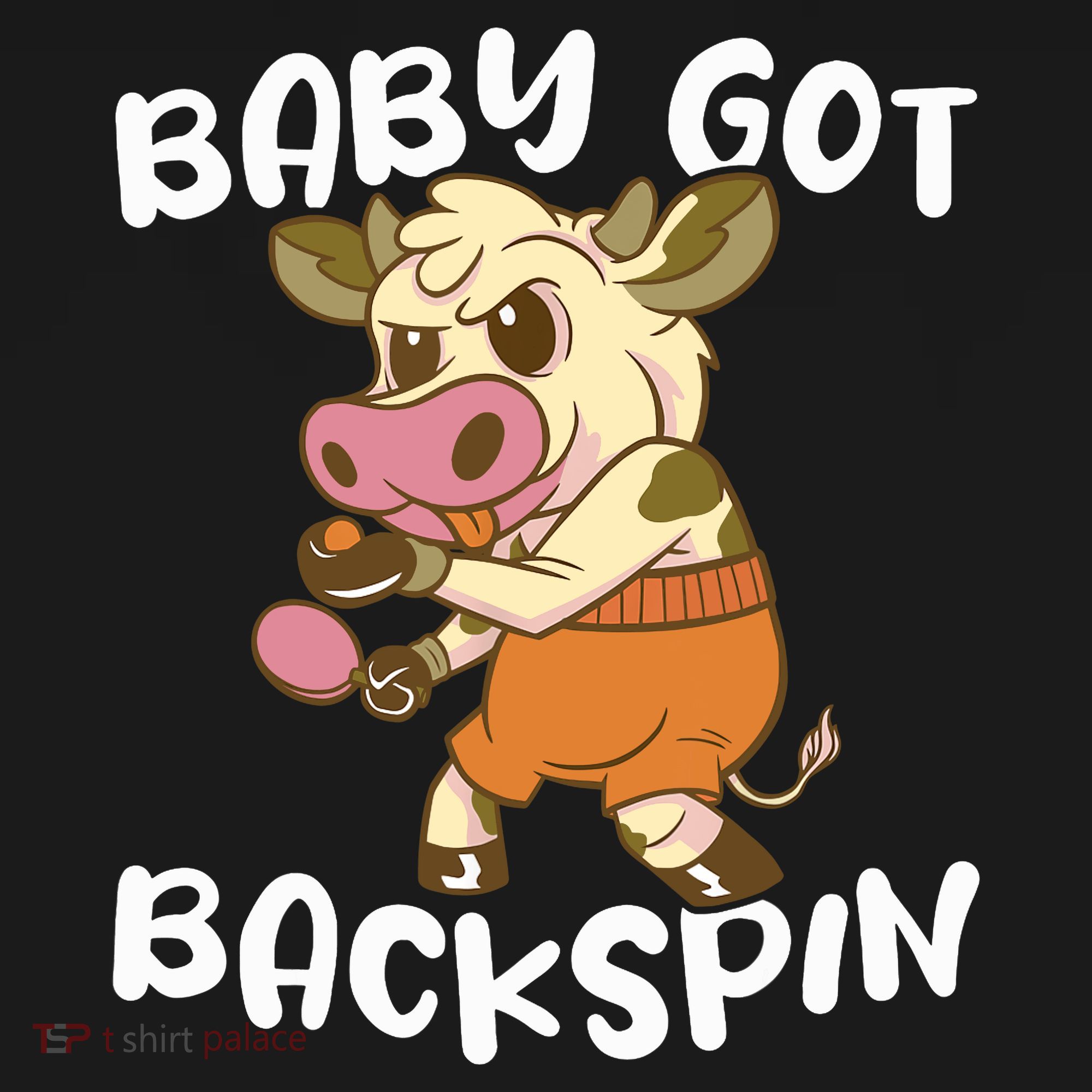 Baby Got Backspin Table Tennis Funny Ping Pong Ornament