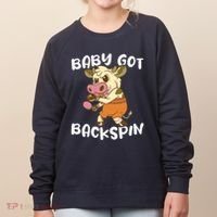 Baby Got Backspin Table Tennis Funny Ping Pong Women's Sweatshirt thumb 0