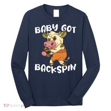 Baby Got Backspin Table Tennis Funny Ping Pong Long Sleeve Shirt