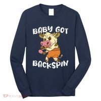 Baby Got Backspin Table Tennis Funny Ping Pong Long Sleeve Shirt thumb 0