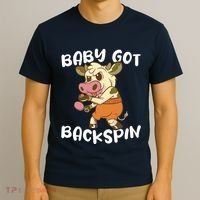 Baby Got Backspin Table Tennis Funny Ping Pong T-Shirt thumb 3