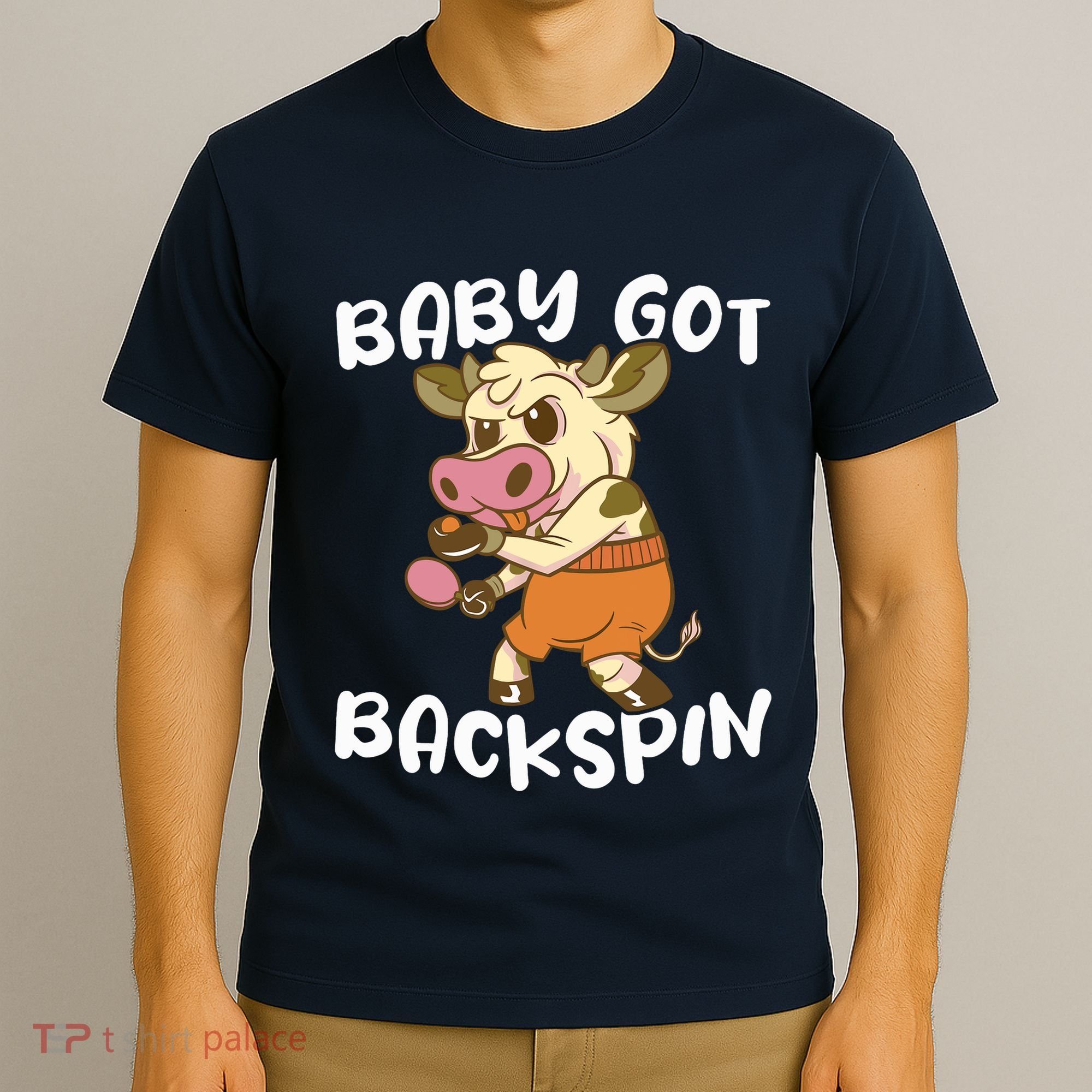 Baby Got Backspin Table Tennis Funny Ping Pong T-Shirt